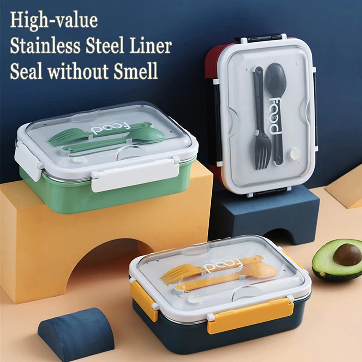 3 Partition Bento Lunchbox