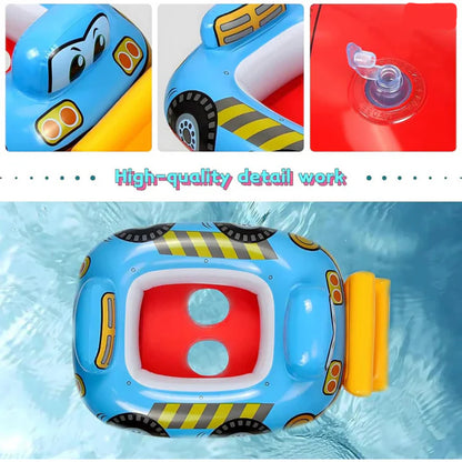 JCB THEME SWIM TUBE PORTABLE INFLATABLE & FOLDABLE SWIMMING POOL TUBE OUTDOOR & INDOOR WATER SWIMMING TUBR FOR KIDS & ADULTS