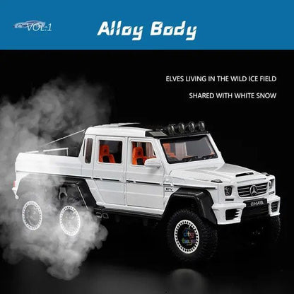 Mercedes 6x6 Scale Model Diecast Metalcar - All Size