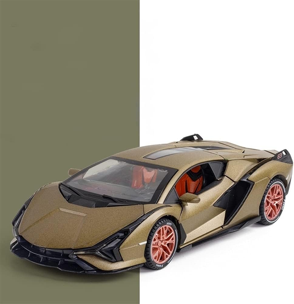 1:24 Metal Car Lamborghini Sian Die Cast Alloy Light & Sound MultiColor (MultiColor, Pack Of1)