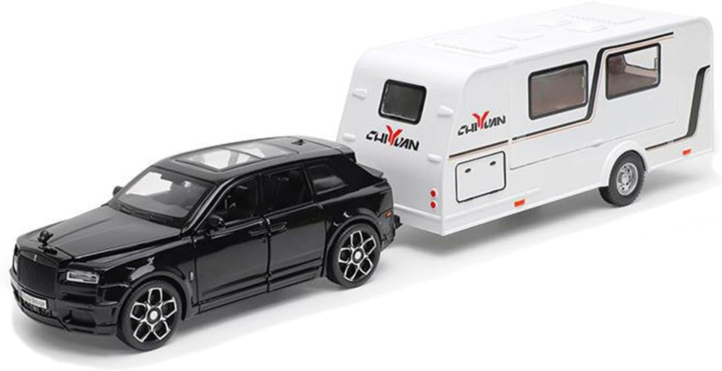 Rolls Royce Cullinan Trailer Scale Model Diecast Metalcar - All Size