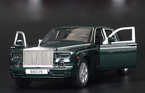 ROLLS ROYCE PHANTOM 1:32 DIECAST METAL PULLBACK TOY CAR WITH OPENABLE DOORS & LIGHT, MUSIC BOYS CAR FOR KIDS BEST TOYS GIFTS TOYS FOR KIDS [SIZE:-18CM*6CM*5.5CM]【 MULTICOLOR 】