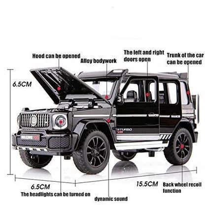 BRABUS 700 SUV 1:32 DIECAST METAL PULLBACK TOY CAR WITH OPENABLE DOORS & LIGHT, MUSIC BOYS CAR FOR KIDS BEST TOYS GIFTS TOYS FOR KIDS [SIZE:-15.5CM*6.5CM*6.5CM]【 MULTICOLOR 】