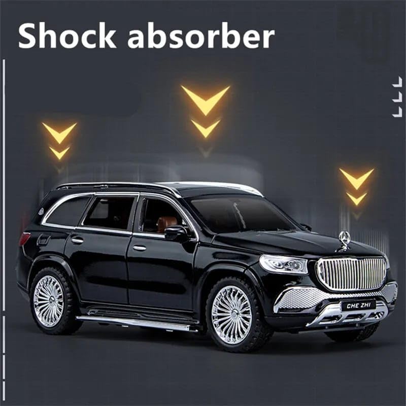 Big Size M Benz GLS600 Metal Pull Back Die-cast Car Scale Model with Sound Light Mini Auto Toy for Kids Metal Model Toy Car with Sound and Light (MULTICOLOR)