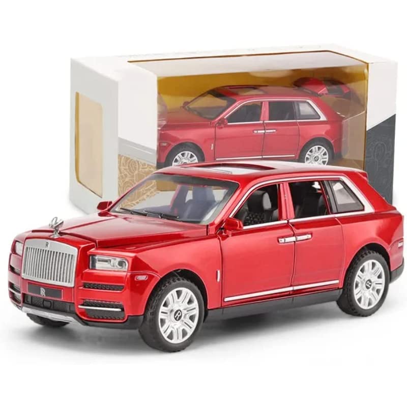 ROLLS ROYCE CULLINAN 1:32 DIECAST METAL PULLBACK TOY CAR WITH OPENABLE DOORS & LIGHT, MUSIC BOYS CAR FOR KIDS BEST TOYS GIFTS TOYS FOR KIDS [SIZE:-16CM*6.5CM*5CM]【 MULTICOLOR 】