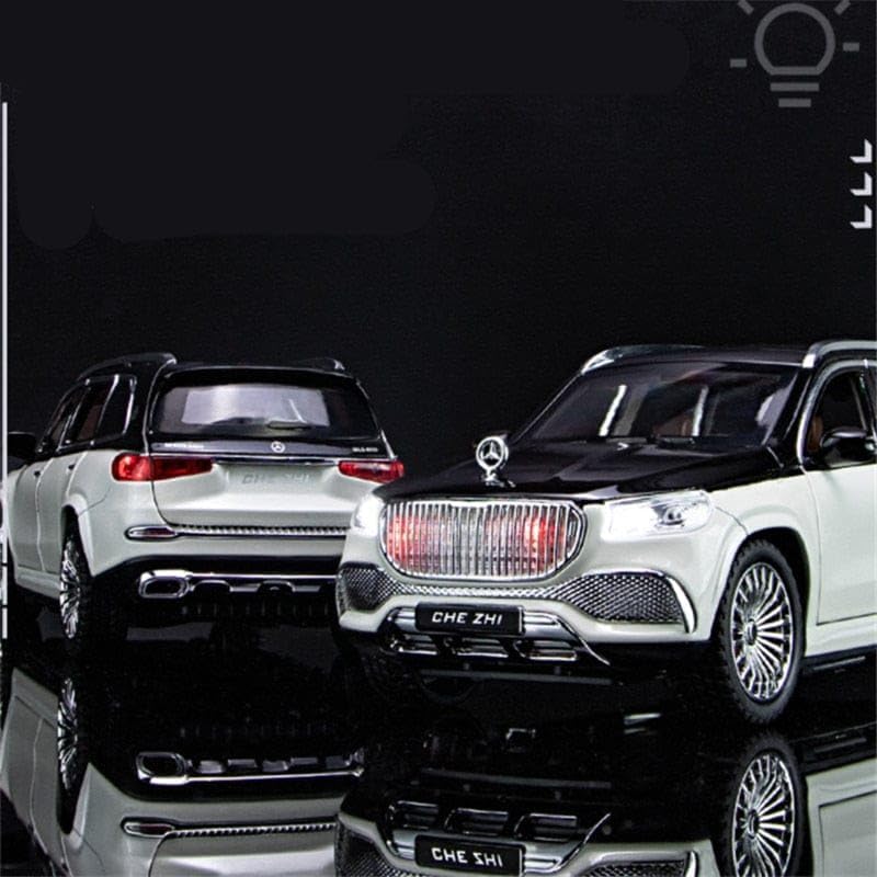 Big Size M Benz GLS600 Metal Pull Back Die-cast Car Scale Model with Sound Light Mini Auto Toy for Kids Metal Model Toy Car with Sound and Light (MULTICOLOR)