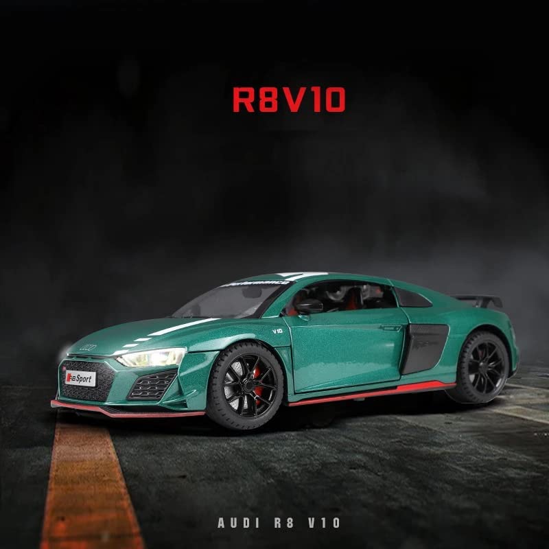 Audi R8 V10 Scale Model Diecast Metalcar - All Size