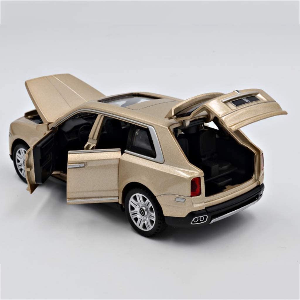 Rolls Royce Cullinan Scale Model Diecast Metalcar Black - All Size