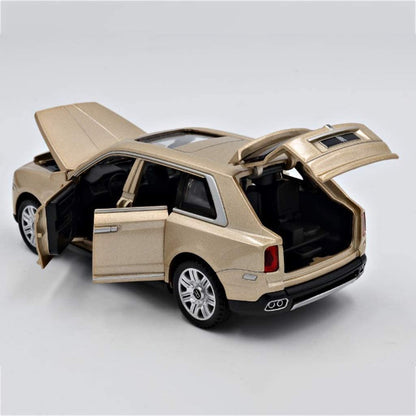 Rolls Royce Cullinan Scale Model Diecast Metalcar Black - All Size