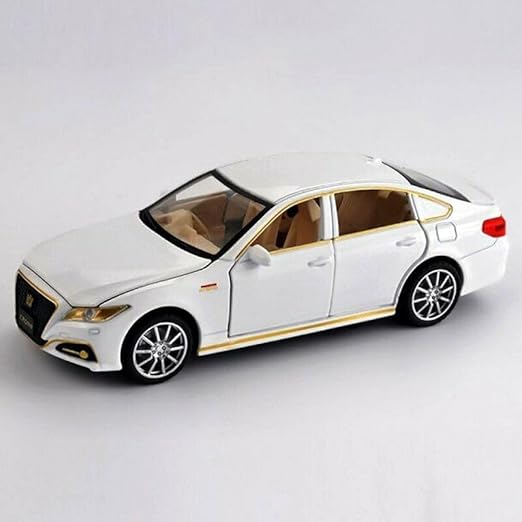 TOYOTA CROWN 1:32 DIECAST METAL PULLBACK TOY CAR WITH OPENABLE DOORS & LIGHT, MUSIC BOYS CAR FOR KIDS BEST TOYS GIFTS TOYS FOR KIDS [SIZE:-15.6CM*5.6CM*4.2CM]【 MULTICOLOR 】