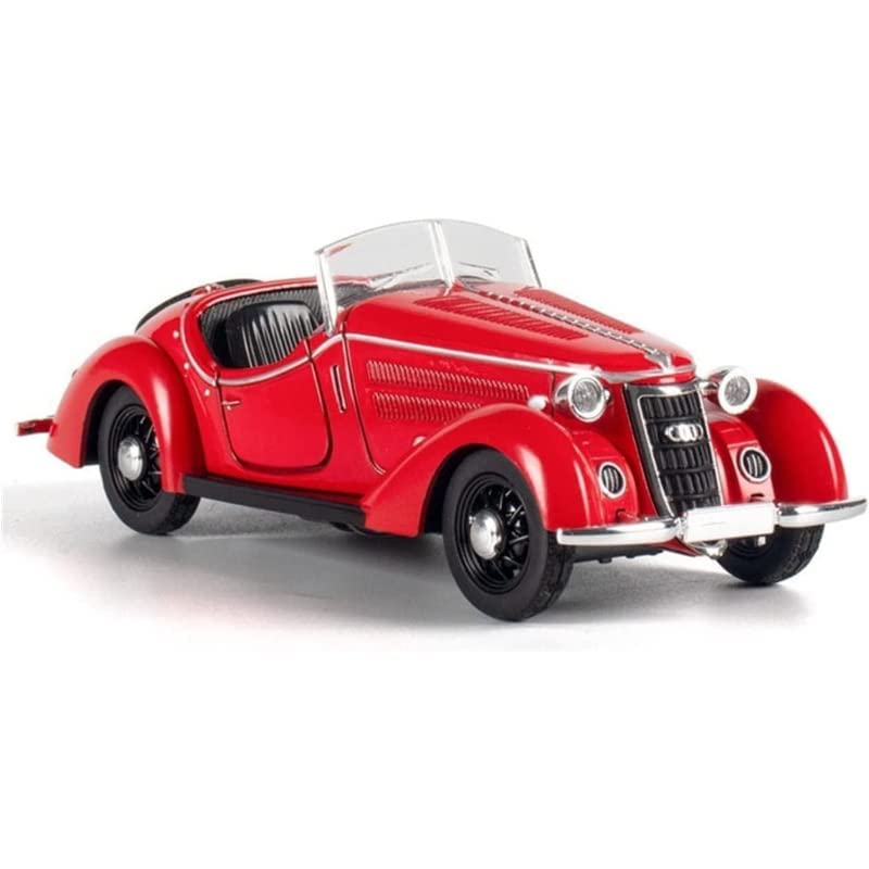 AUDI ROVER WANDERER W-25K 1:32 DIECAST METAL PULLBACK TOY CAR WITH OPENABLE DOORS & LIGHT, MUSIC BOYS CAR FOR KIDS BEST TOYS GIFTS TOYS FOR KIDS [SIZE:-13CM*5CM*4CM]【 MULTICOLOR 】