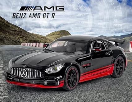 BENZ AMG GTR RB 1:32 DIECAST METAL PULLBACK TOY CAR WITH OPENABLE DOORS & LIGHT, MUSIC BOYS CAR FOR KIDS BEST TOYS GIFTS TOYS FOR KIDS [SIZE:-15CM*7CM*4CM]【 MULTICOLOR 】 [Size : 15Cm*6.4Cm*5Cm]