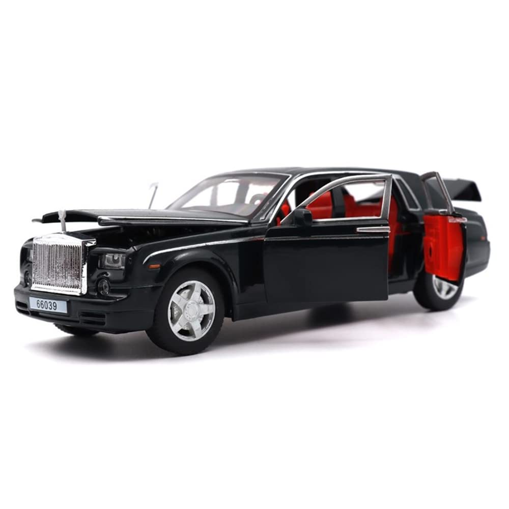 ROLLS ROYCE PHANTOM 1:32 DIECAST METAL PULLBACK TOY CAR WITH OPENABLE DOORS & LIGHT, MUSIC BOYS CAR FOR KIDS BEST TOYS GIFTS TOYS FOR KIDS [SIZE:-18CM*6CM*5.5CM]【 MULTICOLOR 】