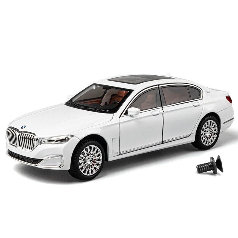 BMW 760Li Big 1:24 Diecast Scale Model Metal Pull Back with Openable Doors & Light, Music Toy Vehicle for Kids [SIZE:-21 CM*9CM*8.5CM]【 MULTICOLOR 】