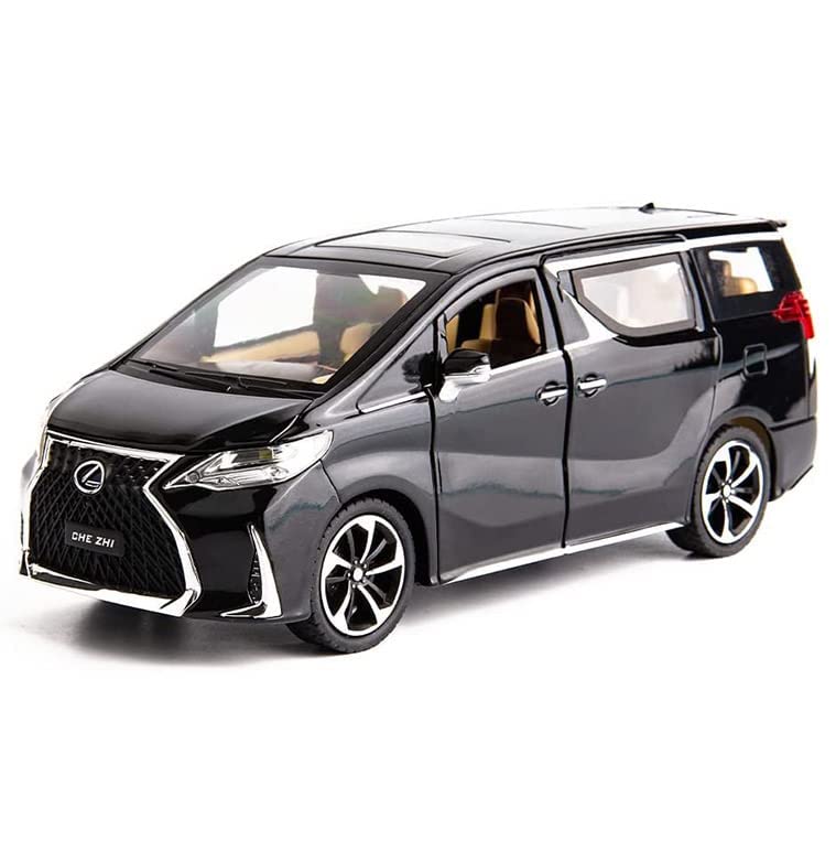 TOYOTA LEXUS LM300 1/32 DIECAST METAL PULLBACK TOY CAR WITH OPENABLE DOORS & LIGHT, MUSIC BOYS CAR FOR KIDS BEST TOYS GIFTS TOYS FOR KIDS [SIZE:-17.5CM*6CM*6CM]【 MULTICOLOR 】