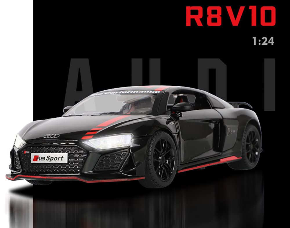 Audi R8 V10 Scale Model Diecast Metalcar - All Size