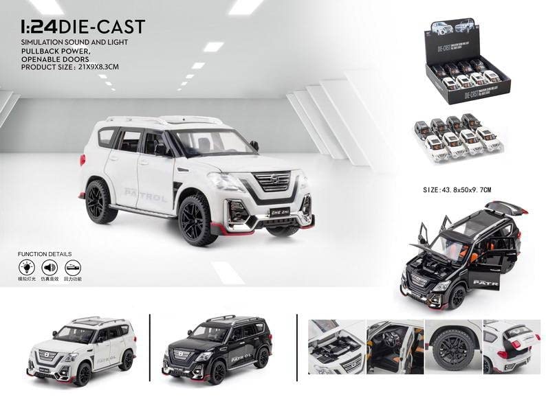 Big Size Car Diecast 1:24 Scale Model Petrol Alloy Metal Car [Size : 21Cm*9Cm*8Cm]