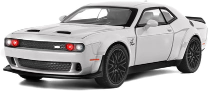 Dodge Challenger Hellcat Scale Model Diecast Metal Car - All Size