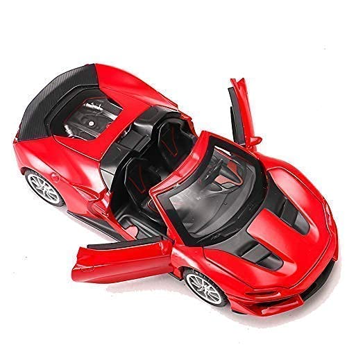 FERRARI J50 1:32 DIECAST METAL PULLBACK TOY CAR WITH OPENABLE DOORS & LIGHT, MUSIC BOYS CAR FOR KIDS BEST TOYS GIFTS TOYS FOR KIDS [SIZE:-16CM*6.5CM*4CM]【 MULTICOLOR 】