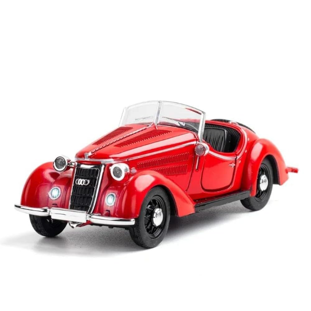 AUDI ROVER WANDERER W-25K 1:32 DIECAST METAL PULLBACK TOY CAR WITH OPENABLE DOORS & LIGHT, MUSIC BOYS CAR FOR KIDS BEST TOYS GIFTS TOYS FOR KIDS [SIZE:-13CM*5CM*4CM]【 MULTICOLOR 】