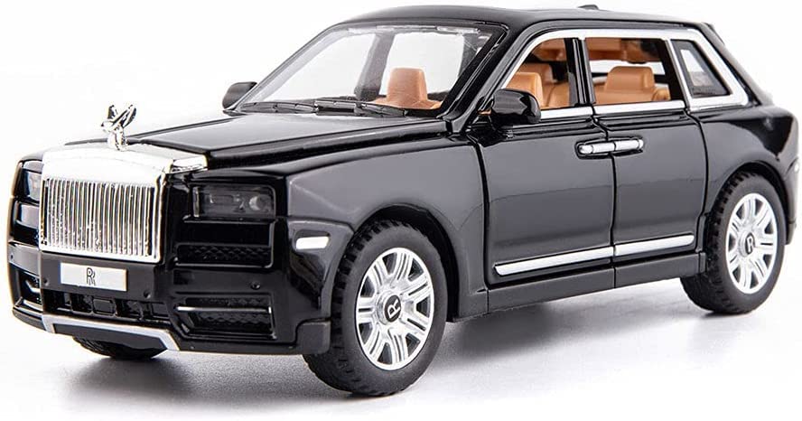 ROLLS ROYCE CULLINAN 1:32 DIECAST METAL PULLBACK TOY CAR WITH OPENABLE DOORS & LIGHT, MUSIC BOYS CAR FOR KIDS BEST TOYS GIFTS TOYS FOR KIDS [SIZE:-16CM*6.5CM*5CM]【 MULTICOLOR 】