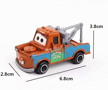 Cars Push and Go Play Set - Unbreakable Matel Mini Pull Back Movie Vehicles Racing Cars for Kids, Suitable for Outdoor, Indoor for Toddlers(Pack of 6)