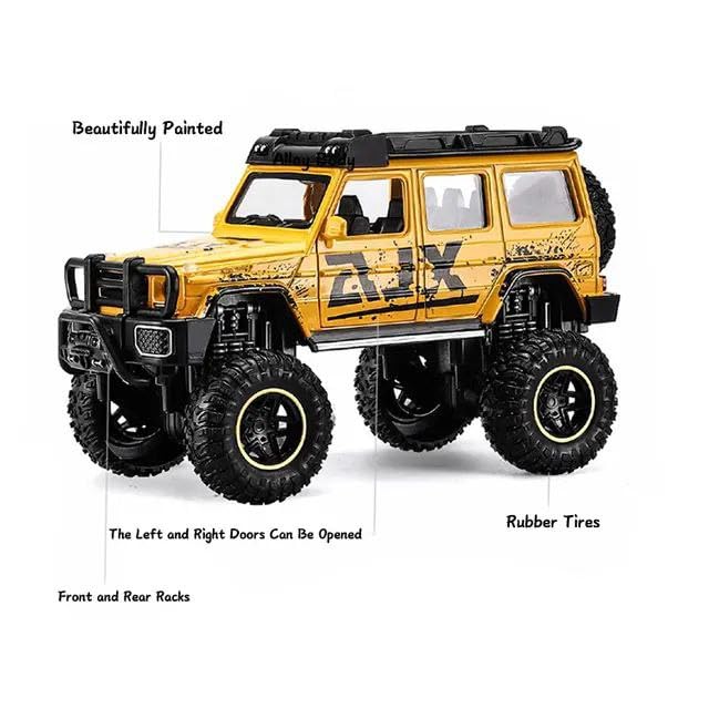 BIG SIZE MERCEDES G CLASS SPORT 1:24 DIECAST METAL PULLBACK TOY CAR WITH OPENABLE DOORS & LIGHT, MUSIC BOYS CAR FOR KIDS BEST TOYS GIFTS TOYS FOR KIDS [SIZE:-22CM*9CM*7CM]【 MULTICOLOR 】