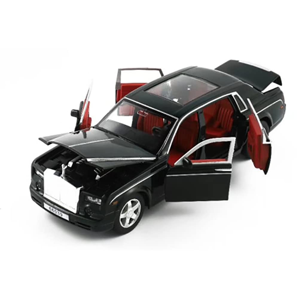 ROLLS ROYCE PHANTOM 1:32 DIECAST METAL PULLBACK TOY CAR WITH OPENABLE DOORS & LIGHT, MUSIC BOYS CAR FOR KIDS BEST TOYS GIFTS TOYS FOR KIDS [SIZE:-18CM*6CM*5.5CM]【 MULTICOLOR 】