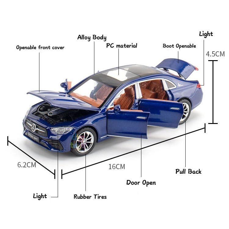 Mercedes-benz E300l Scale Model Diecast Metalcar - All Size