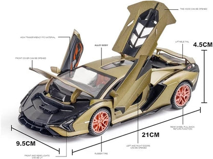 Lamborghini Sian Scale Model Diecast Metalcar - All Size