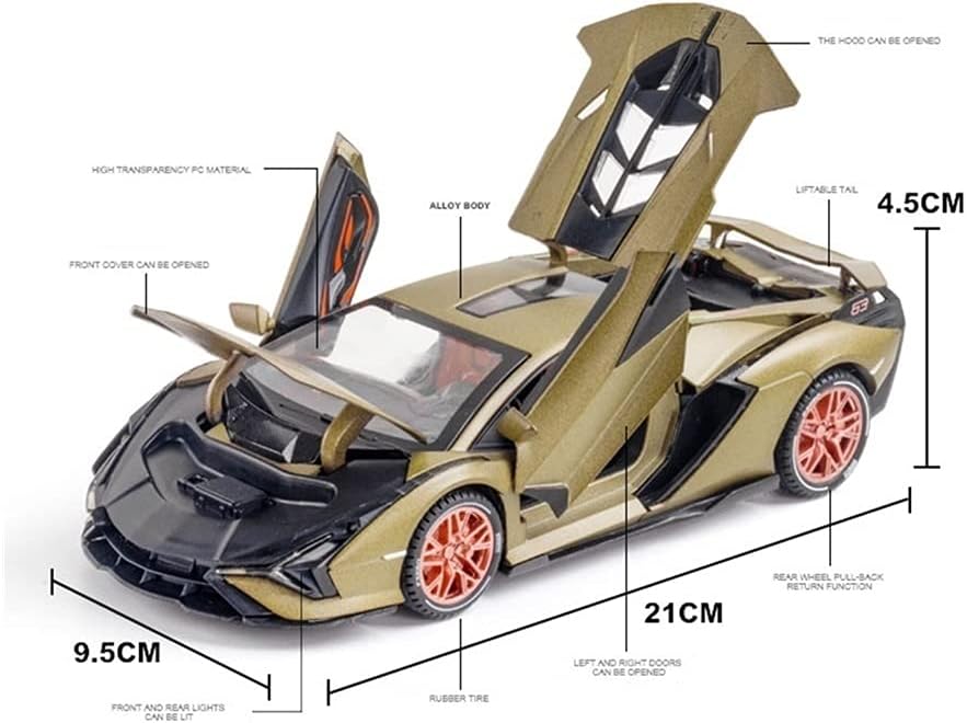 Lamborghini Sian Scale Model Diecast Metalcar - All Size