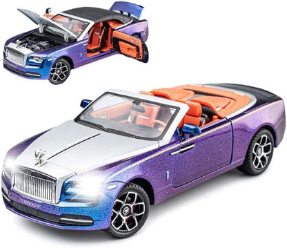 Rolls-royce Convertible Super Sports Scale Model Diecast Metalcar - All Size