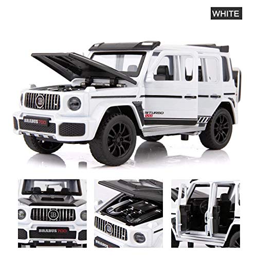 BRABUS 700 1:32 DIECAST METAL PULLBACK TOY CAR WITH OPENABLE DOORS & LIGHT, MUSIC BOYS CAR FOR KIDS BEST TOYS GIFTS TOYS FOR KIDS [SIZE:-15.5CM*6.5CM*6.5CM]【 MULTICOLOR 】