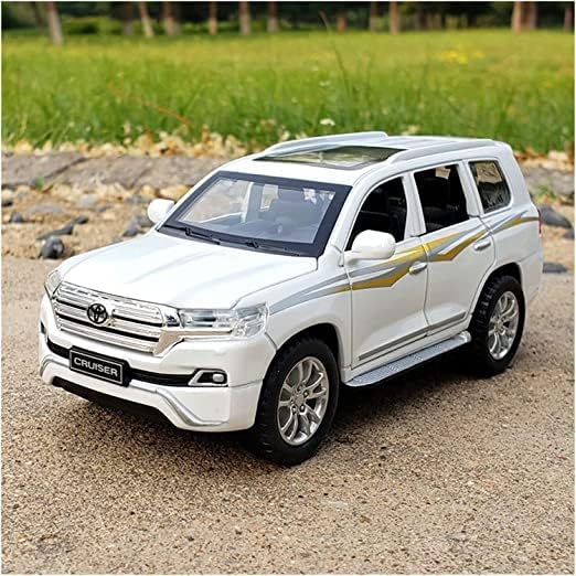 Toyota Land Cruiser Prado 1:32 Ally Metal Car Model Toy With Music (4 Color Available 1 Color Send)