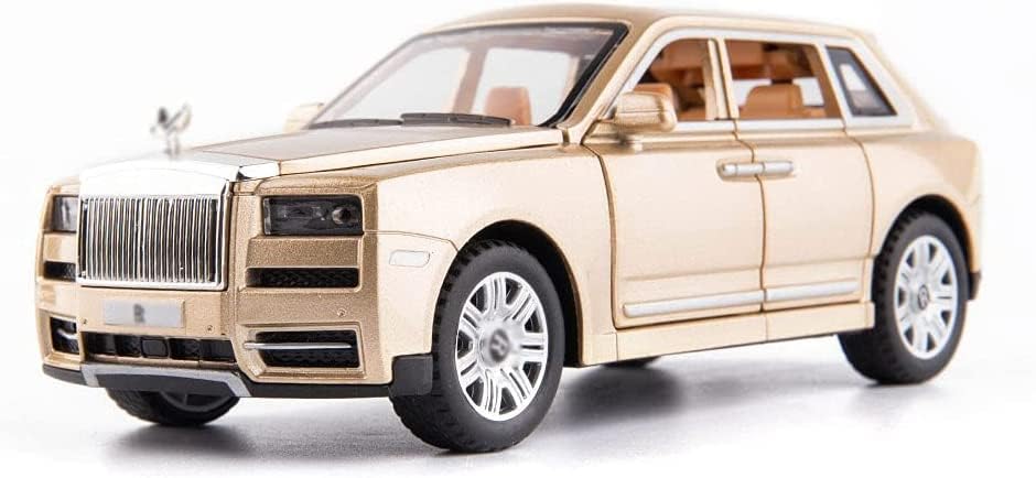 Rolls Royce Cullinan Scale Model Diecast Metalcar Black - All Size