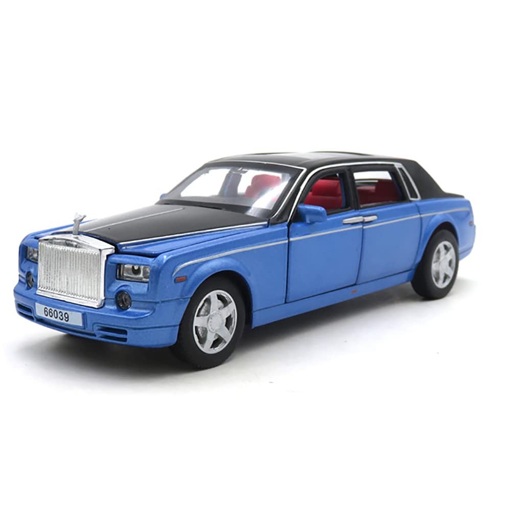 ROLLS ROYCE PHANTOM 1:32 DIECAST METAL PULLBACK TOY CAR WITH OPENABLE DOORS & LIGHT, MUSIC BOYS CAR FOR KIDS BEST TOYS GIFTS TOYS FOR KIDS [SIZE:-18CM*6CM*5.5CM]【 MULTICOLOR 】