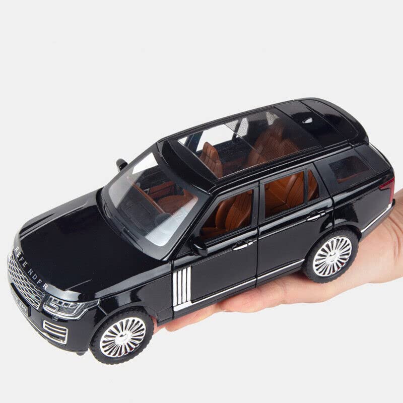 RANGE ROVER BIG SIZE 1:24 DIECAST METAL PULLBACK TOY CAR WITH OPENABLE DOORS & LIGHT, MUSIC BOYS CAR FOR KIDS BEST TOYS GIFTS TOYS FOR KIDS [SIZE:-22CM*9CM*7CM]【 MULTICOLOR 】