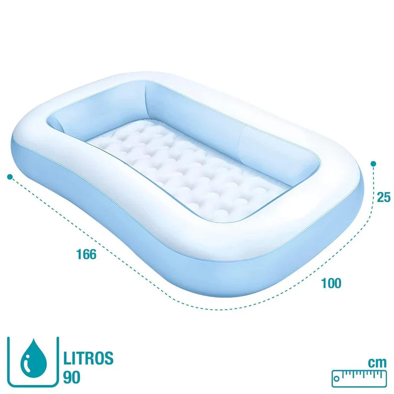 5.5 FT PORTABLE INFLATABLE & FOLDABLE SWIMMING POOL OUTDOOR & INDOOR WATER SWIMMING POOL FOR KIDS & ADULTS