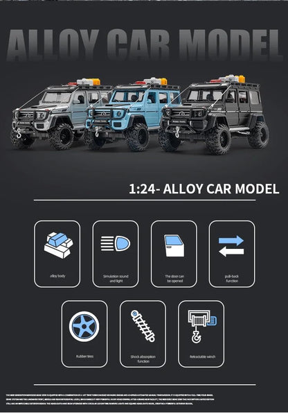 Mercedes-benz Brabus G550 Scale Model Diecast Metalcar - All Size