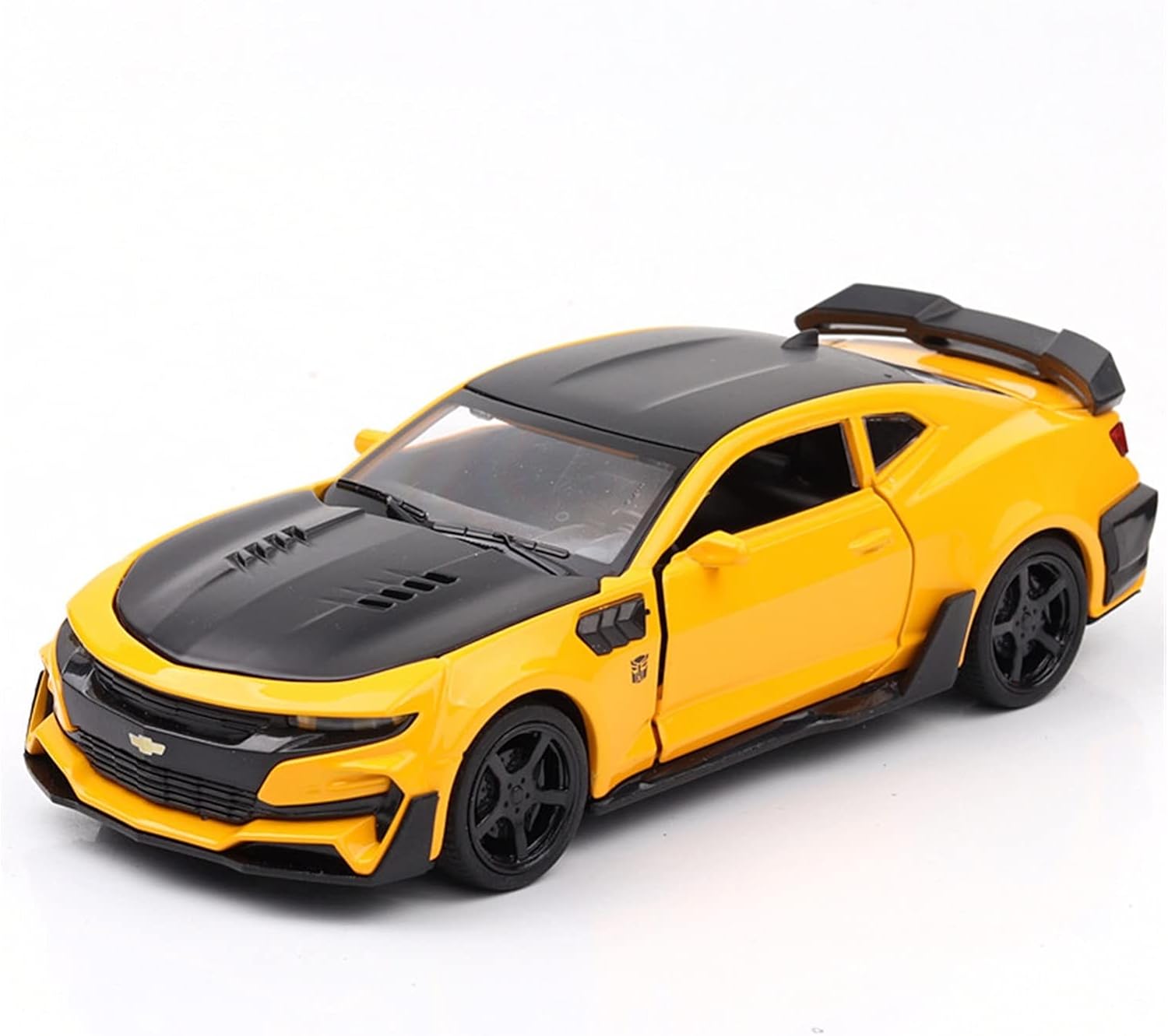 1:24 Die-Cast Bumblebee Pullback Toy Car For Kids Best Gifts Vehicle Toys For Kids Sound And Light Pull Back Cars Toys (Multicolor, Pack Of: 1)