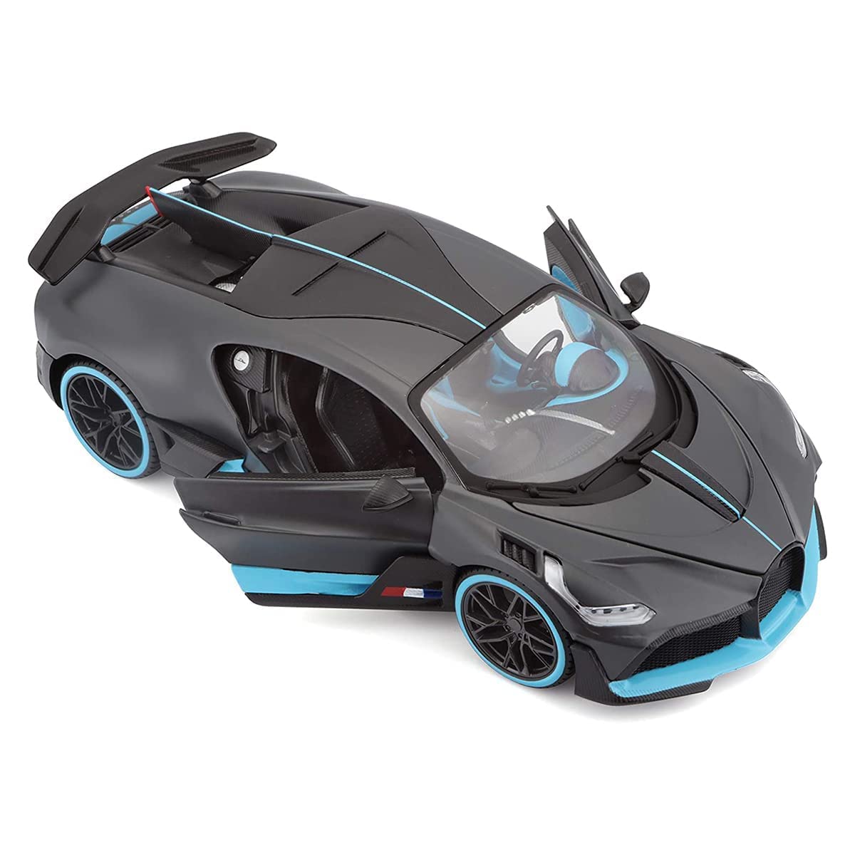 Big Size 1:24 BUGATTI DIVO DIECAST METAL PULLBACK TOY CAR WITH OPENABLE DOORS & LIGHT, MUSIC BOYS CAR FOR KIDS BEST TOYS GIFTS TOYS FOR KIDS [SIZE:-22CM*9CM*7CM]【 MULTICOLOR 】