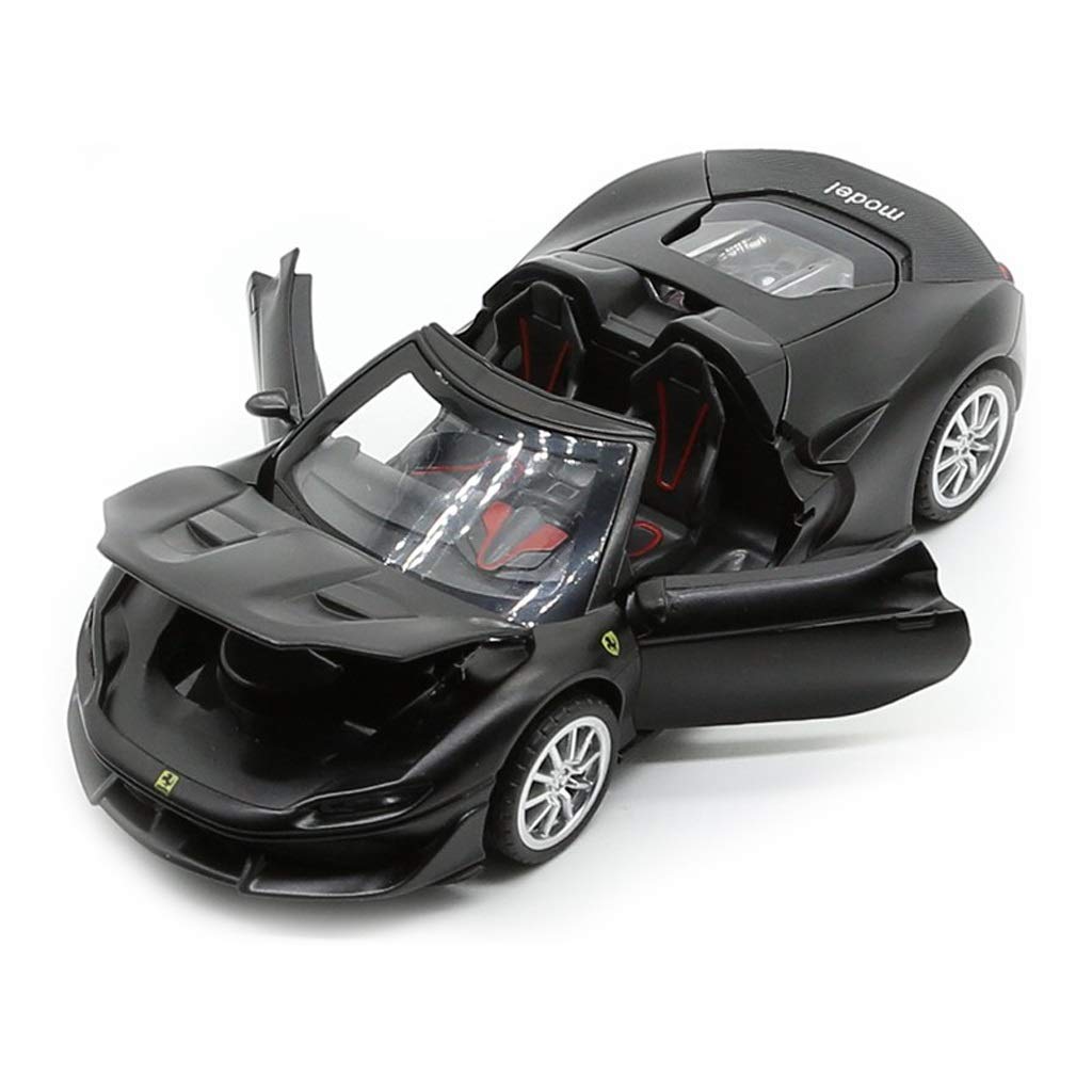 FERRARI J50 1:32 DIECAST METAL PULLBACK TOY CAR WITH OPENABLE DOORS & LIGHT, MUSIC BOYS CAR FOR KIDS BEST TOYS GIFTS TOYS FOR KIDS [SIZE:-16CM*6.5CM*4CM]【 MULTICOLOR 】