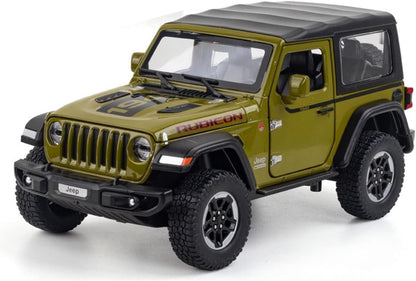 Jeep Wrangler Rubicon 1941 Scale Model Diecast Metalcar - All Size