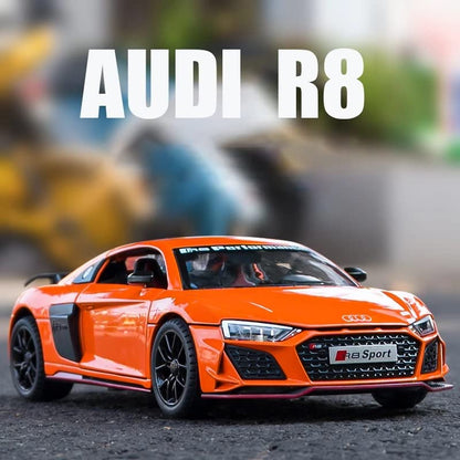 Audi R8 V10 Scale Model Diecast Metalcar - All Size