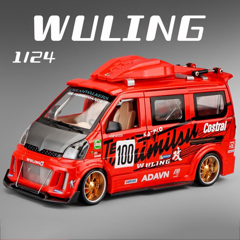 Wuling Track Sports Van Scale Model Diecast Metalcar - All Size