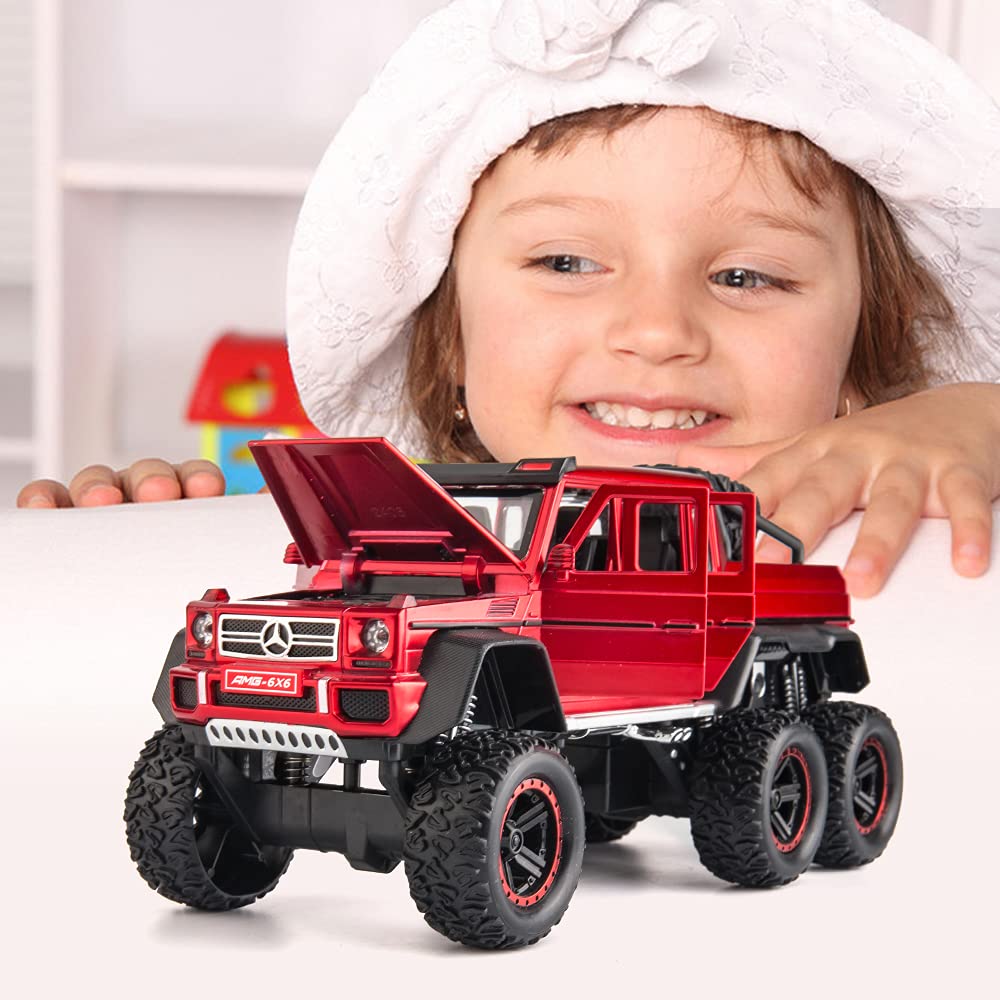 1:24 Diecast Metal Car AMG 6X6 Die Cast Big Scale Model Alloy [Size : 21Cm*11Cm*10Cm]