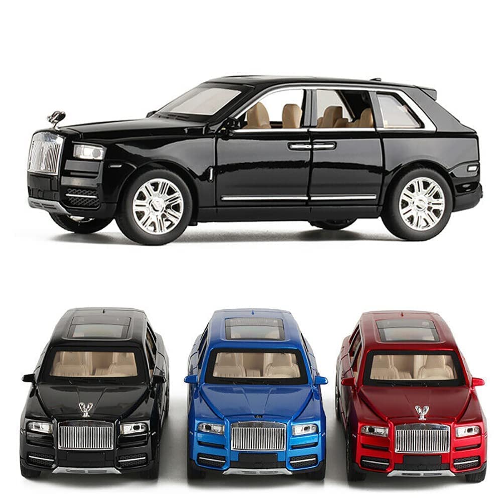 Rolls Royce Cullinan Black Scale Model Diecast Metalcar - All Size