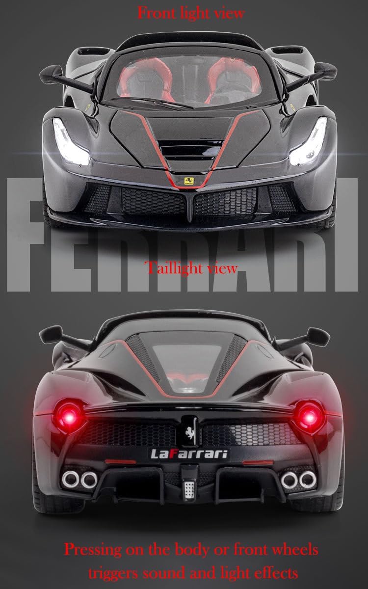 Big Size 1:24 Ferrari Rafa Roadster Sports Car Scale Model Diecast Metal Car