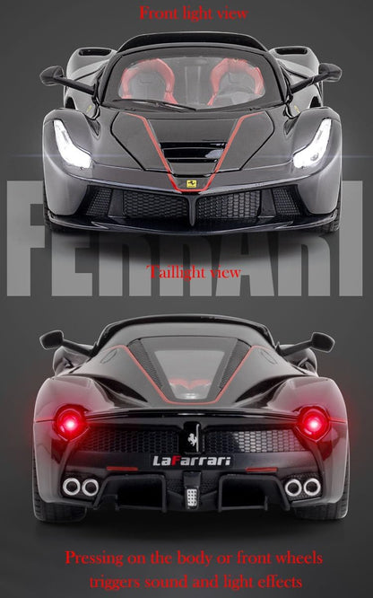 Big Size 1:24 Ferrari Rafa Roadster Sports Car Scale Model Diecast Metal Car
