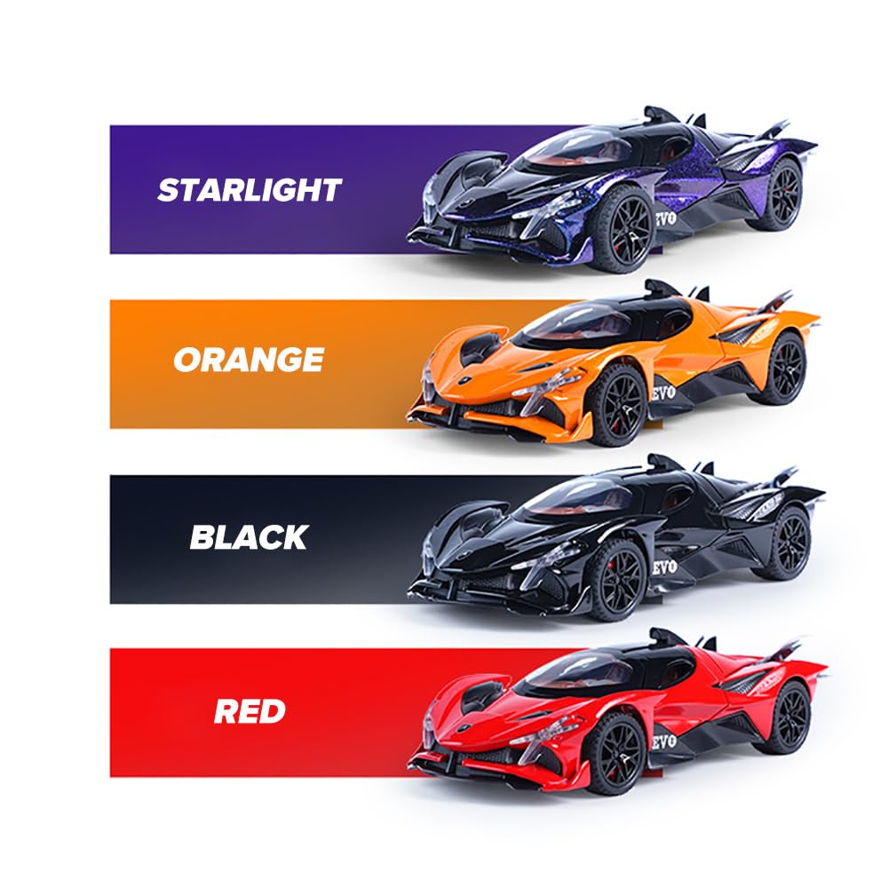 BIG SIZE APOLLO SPORT CAR EXCLUSIVE 1:24 DIECAST METAL PULLBACK TOY CAR WITH OPENABLE DOORS & LIGHT, MUSIC BOYS CAR FOR KIDS BEST TOYS GIFTS TOYS FOR KIDS [SIZE:-22CM*9CM*7CM]【 MULTICOLOR 】